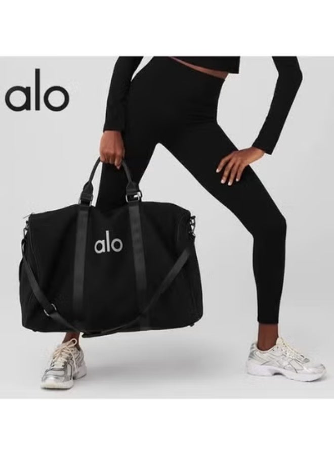 Alo Yoga fitness bag hand-held training yoga bag women's wet and dry separation large capacity business trip duffel bag short distance - Image 1